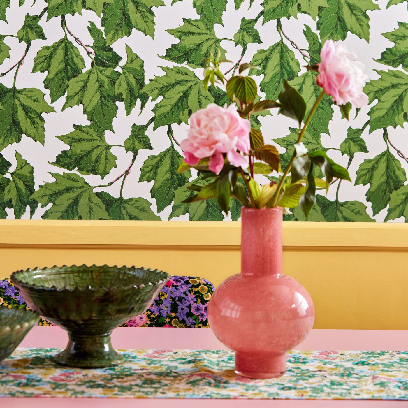Dappled Leaf Wallpaper - Emerald/Teal - Harlequin - HSRW113047 - Morris Wallpaper