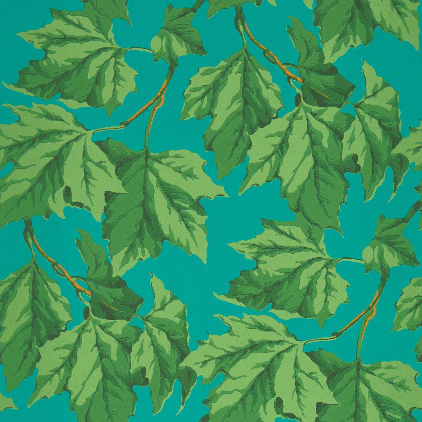 Dappled Leaf Wallpaper - Emerald/Teal - Harlequin - HSRW113047 - Morris Wallpaper