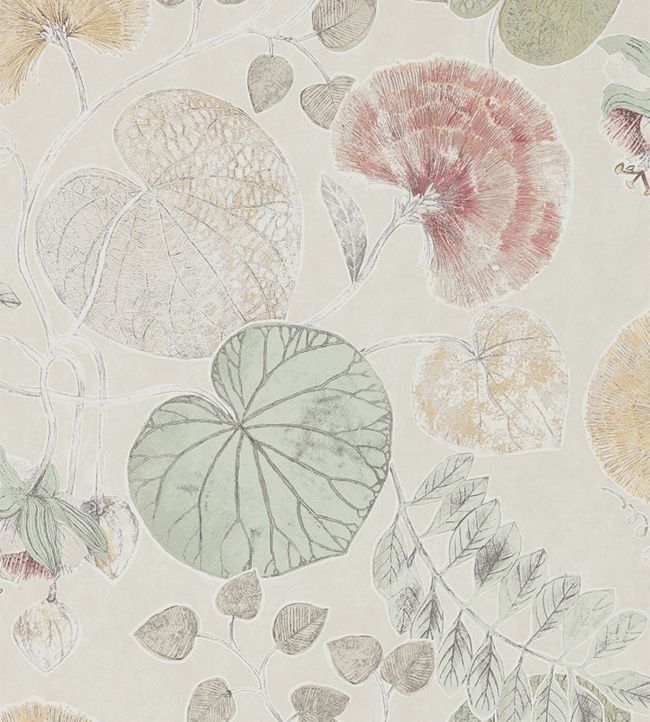 Dardanella Wallpaper - Amber/Mint - HGAT111260 - Harlequin - Morris Wallpaper