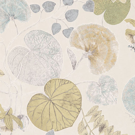 Dardanella Wallpaper - Ink/Chartreuse - Harlequin - HGAT111258 - Morris Wallpaper