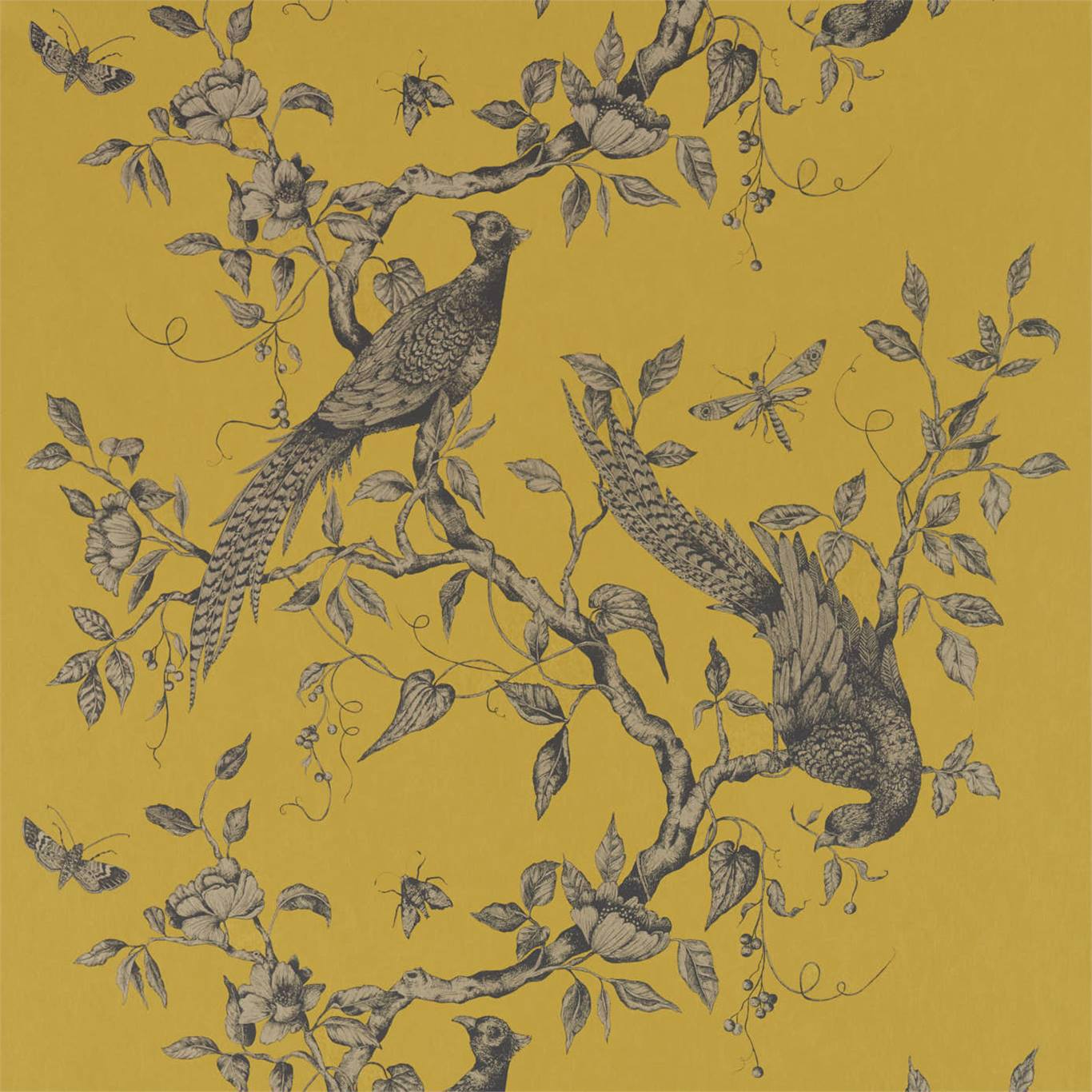Darnley Wallpaper - Tigers Eye - Zoffany - ZDAR312884 - Morris Wallpaper