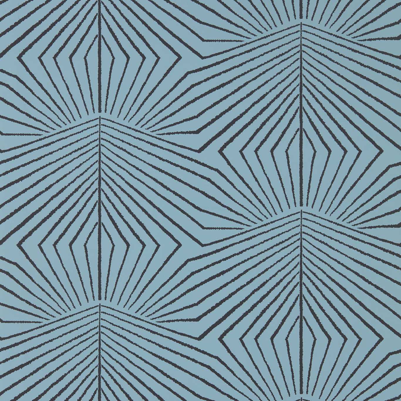 Dawning Wallpaper - Copenhagen Blue/Ritual - Harlequin - HQN3112929 - Morris Wallpaper