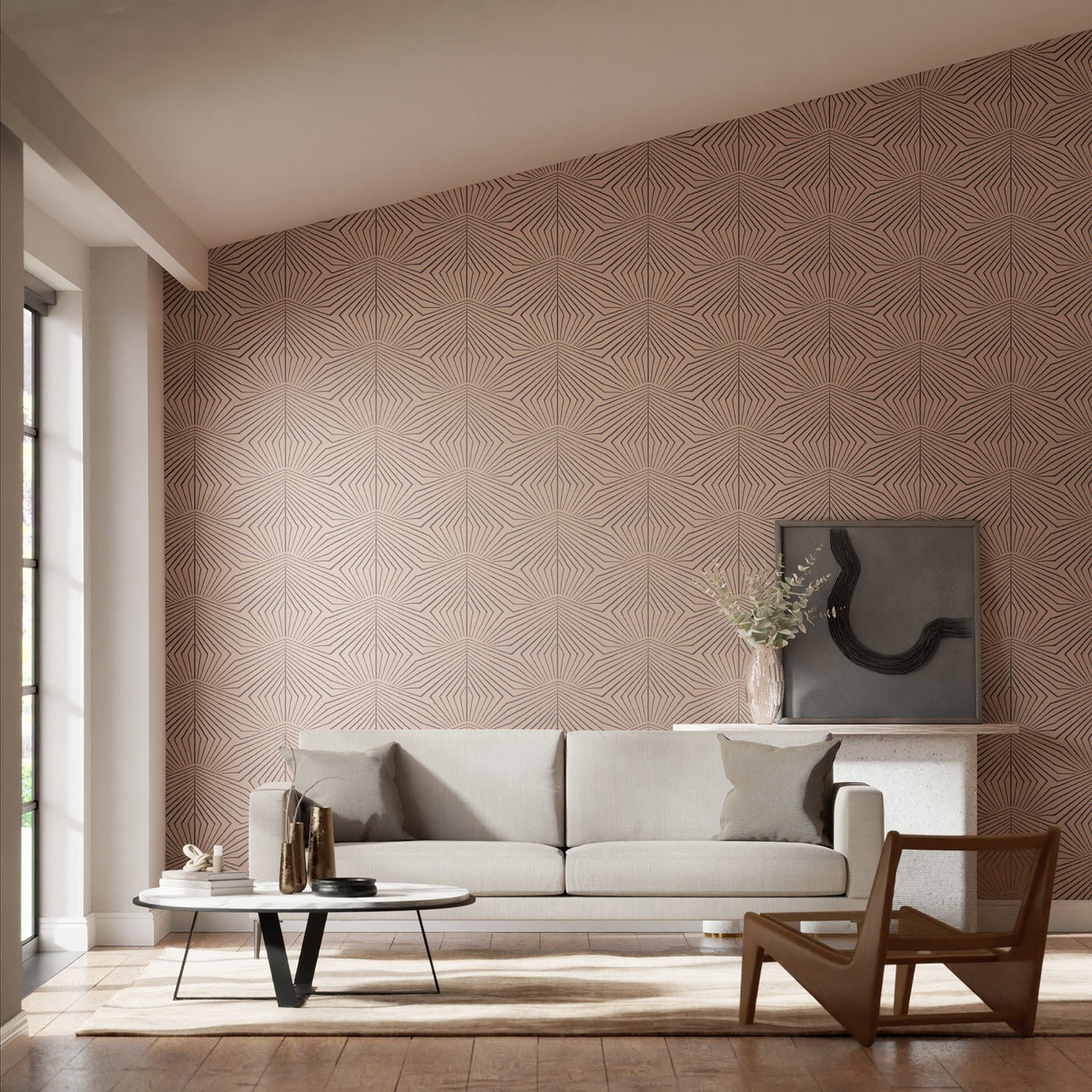 Dawning Wallpaper - Grounded/Ritual - Harlequin - HQN3112930 - Morris Wallpaper