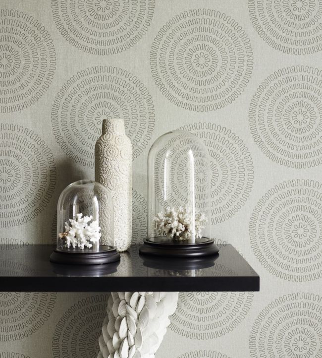 Delphi Wallpaper - Pewter - DAEG213028 - Sanderson - Morris Wallpaper