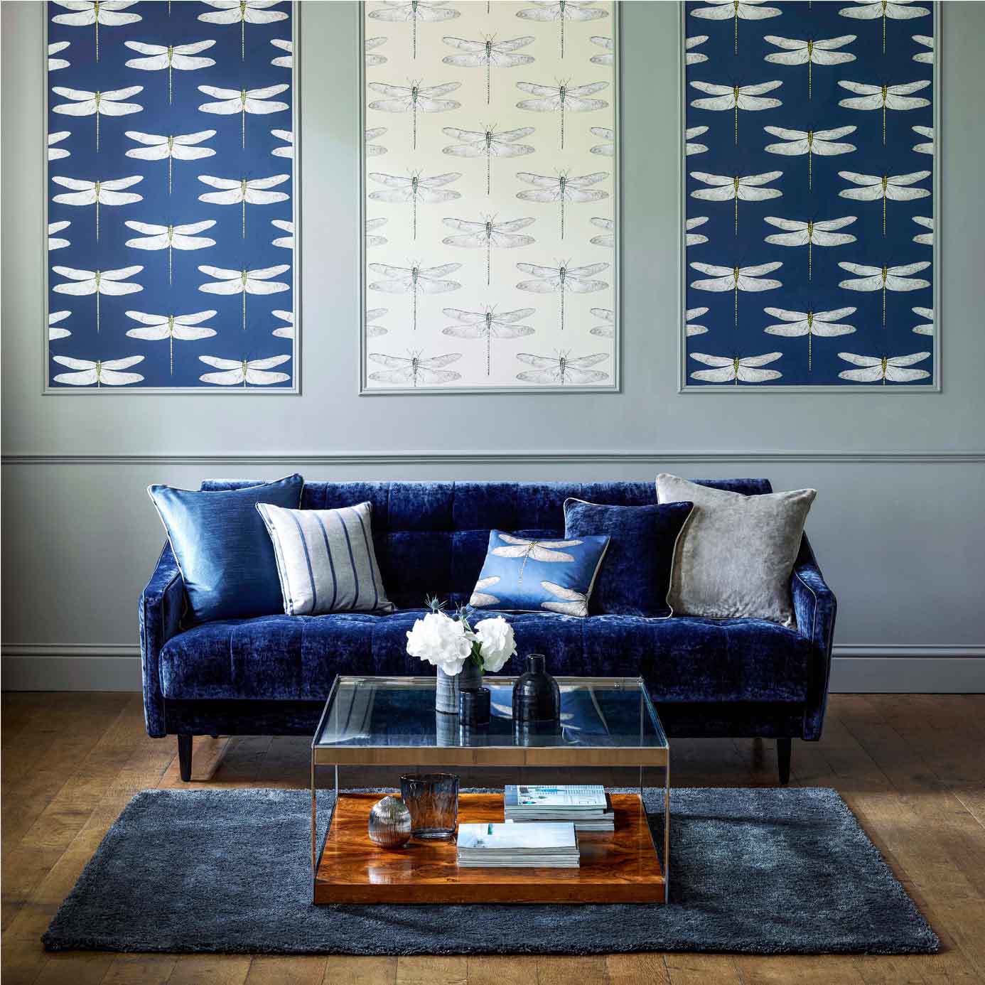 Demoiselle Wallpaper - Shell - Harlequin - HGAT111239 - Morris Wallpaper