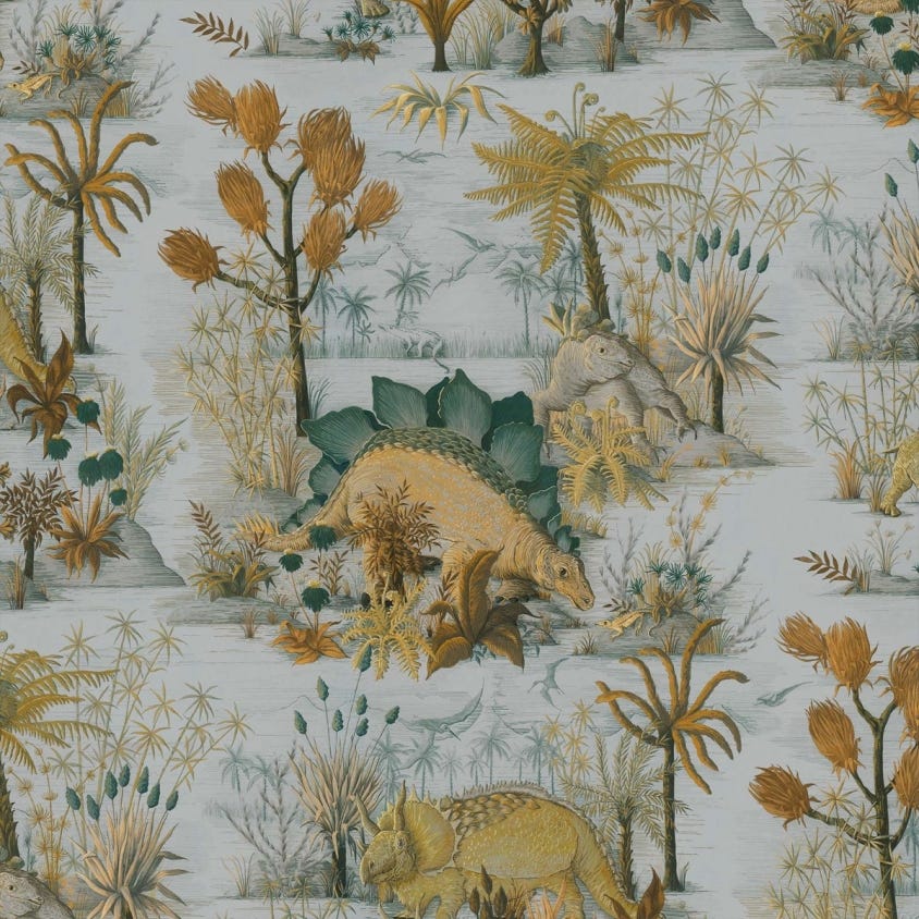 Dinosauria Wallpaper - Dusk - House of Hackney - 1-WA-DIN-DI-DSK-XXX - Morris Wallpaper