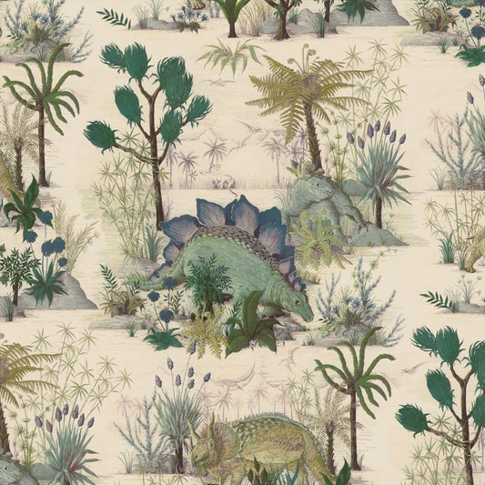 Dinosauria Wallpaper - Ecru - House of Hackney - 1-WA-DIN-DI-ECR-XXX - Morris Wallpaper