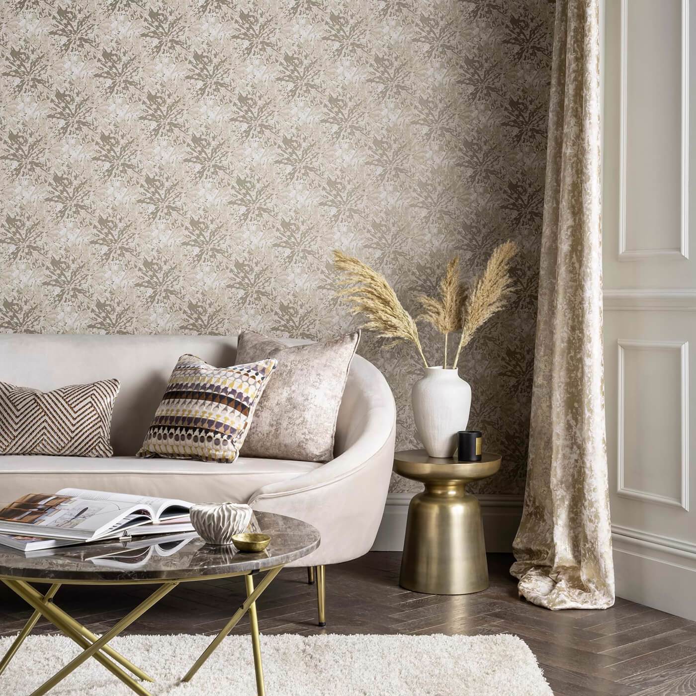 Dipinto Wallpaper - Natural - Clarke & Clarke - W0177/03 - Morris Wallpaper