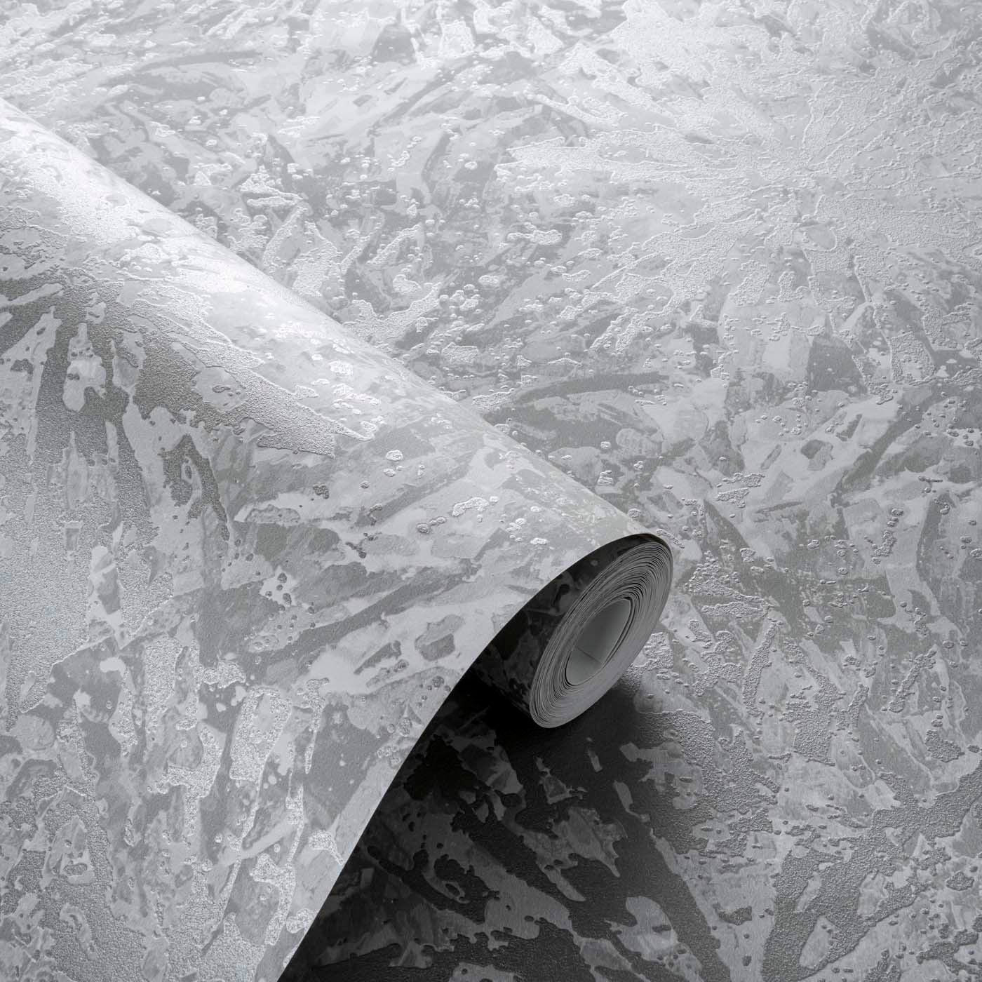 Dipinto Wallpaper - Pewter - Clarke & Clarke - W0177/04 - Morris Wallpaper