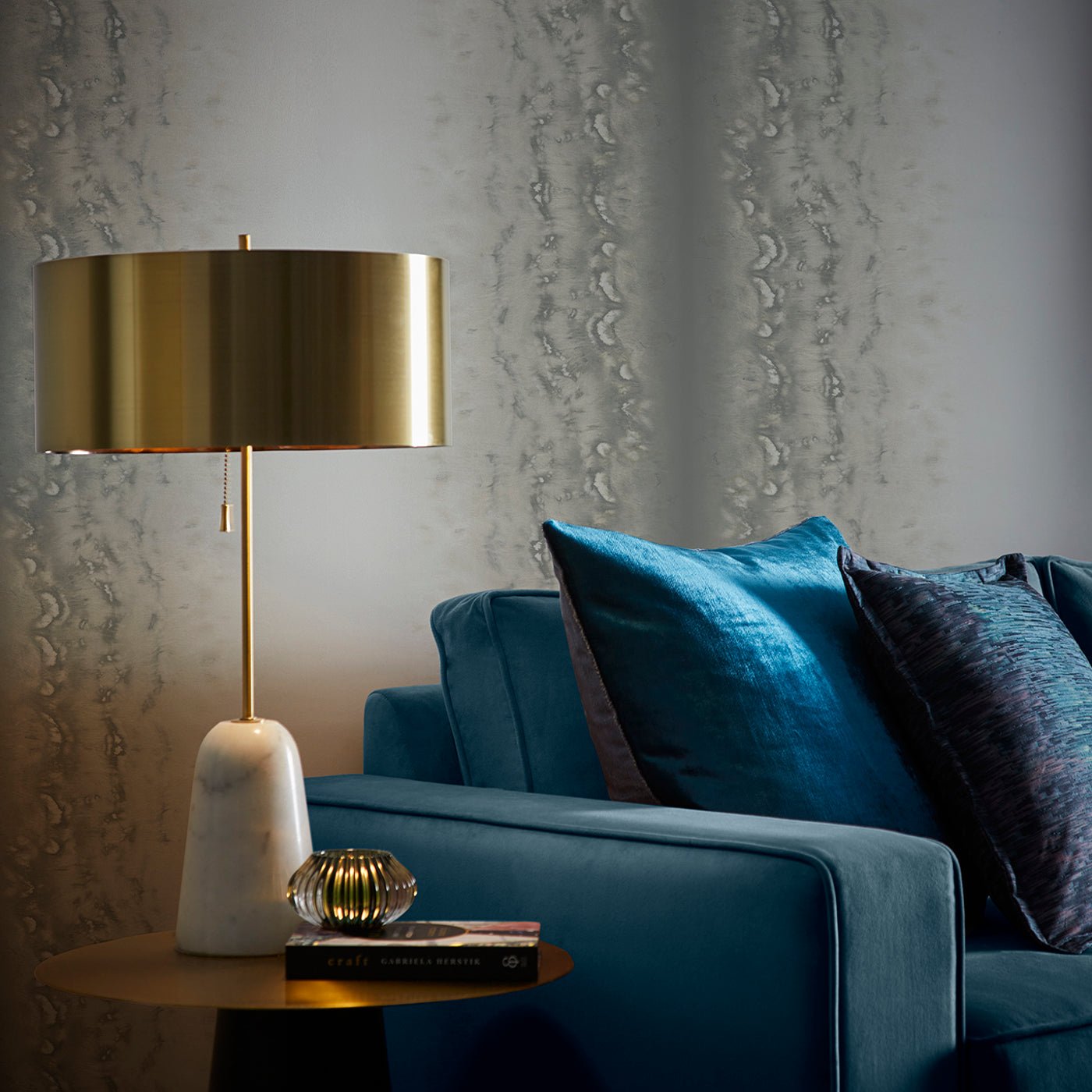 Disperse Wallpaper - Pearl - Clarke & Clarke - W0149/02 - Morris Wallpaper