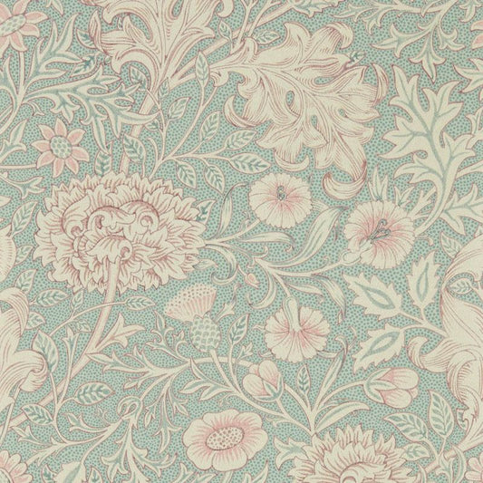 Double Bough Wallpaper - Teal Rose - Morris & Co - 216680 - Morris Wallpaper