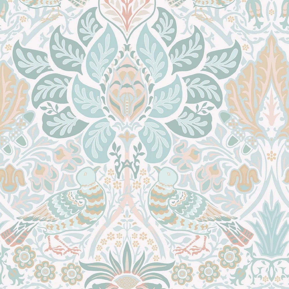 140479 - Dove & Rose Wallpaper - Haze - William Morris