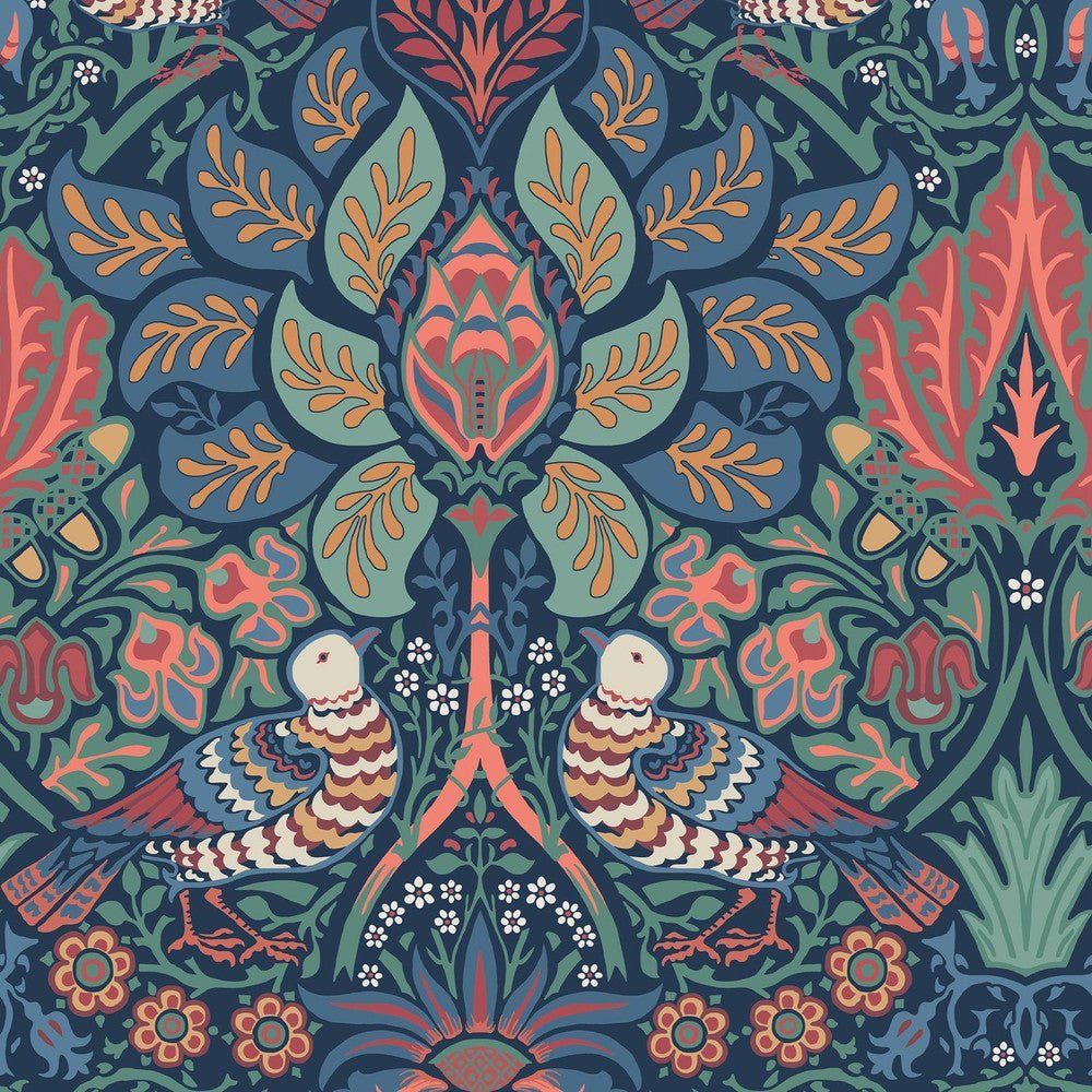 140477 - Dove & Rose Wallpaper - Midsummer - William Morris