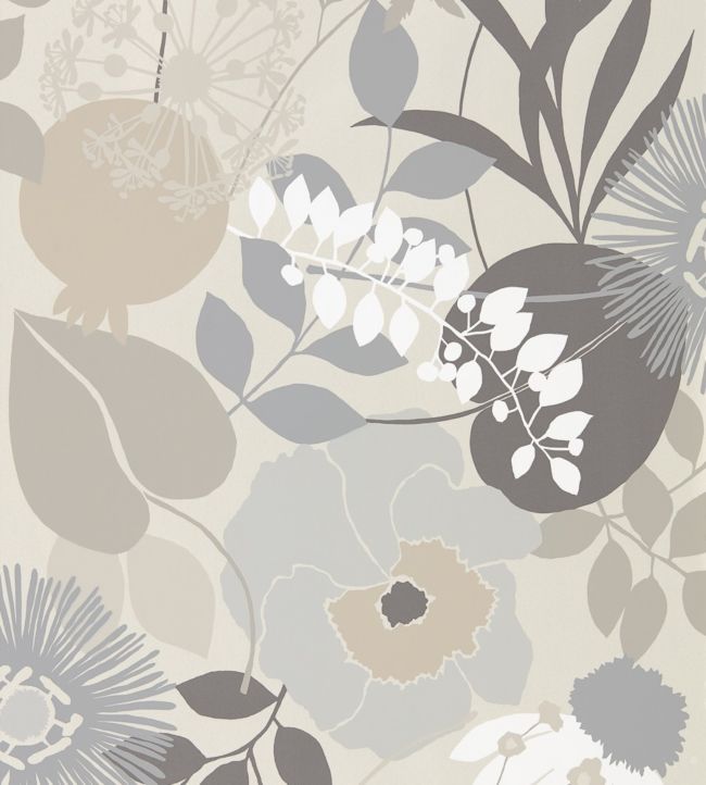 Doyenne Wallpaper - Mist/Linen/Hessian - HSTO111494 - Harlequin - Morris Wallpaper