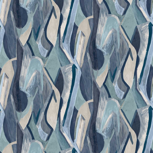 Dynamic Wallpaper - Ink Banner - Clarke & Clarke - W0231/01 - Morris Wallpaper