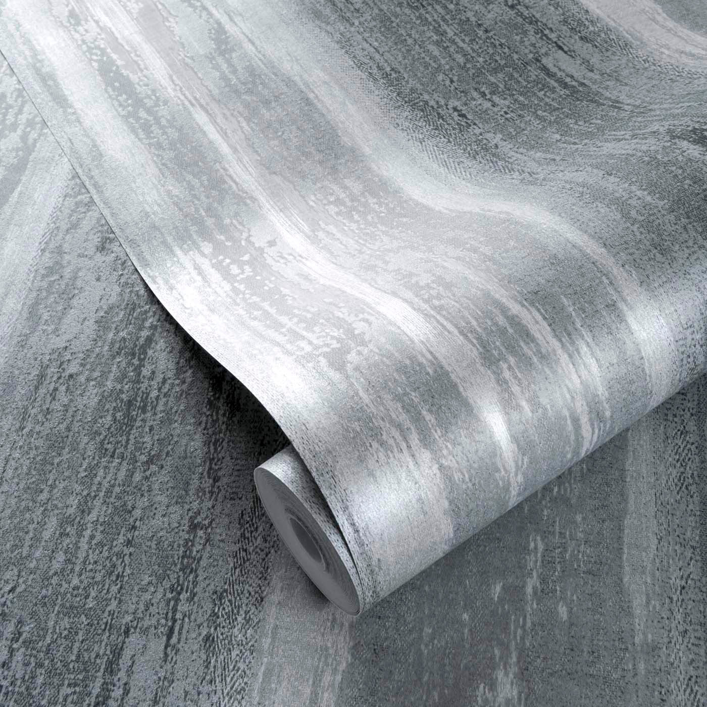 Effetto Wallpaper - Pewter - Clarke & Clarke - W0179/03 - Morris Wallpaper
