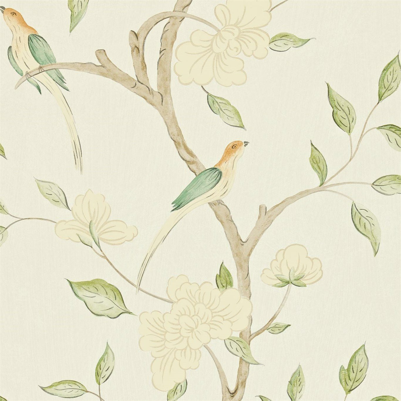 Eleonora Wallpaper - Celadon/Cream - Zoffany - ZGUV08002 - Morris Wallpaper
