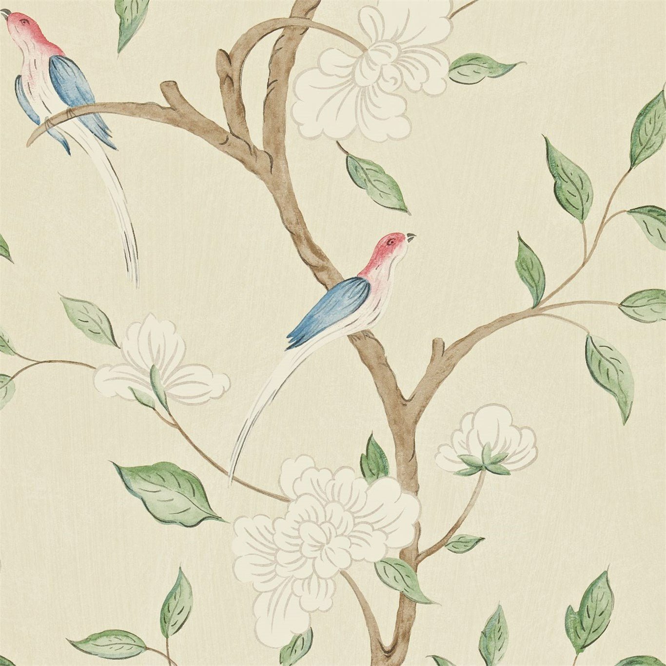 Eleonora Wallpaper - Jade/Rose - Zoffany - ZGUV08003 - Morris Wallpaper