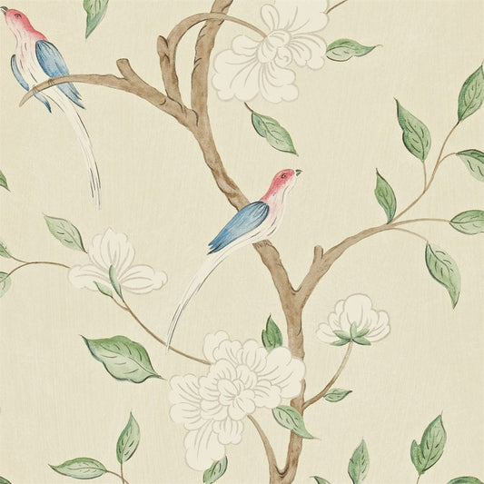 Eleonora Wallpaper - Jade/Rose - Zoffany - ZGUV08003 - Morris Wallpaper
