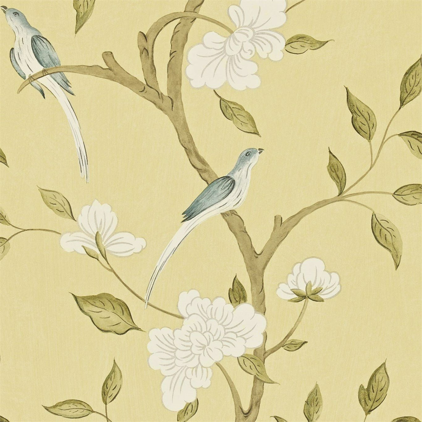 Eleonora Wallpaper - Stone/Prussian - Zoffany - ZGUV08004 - Morris Wallpaper