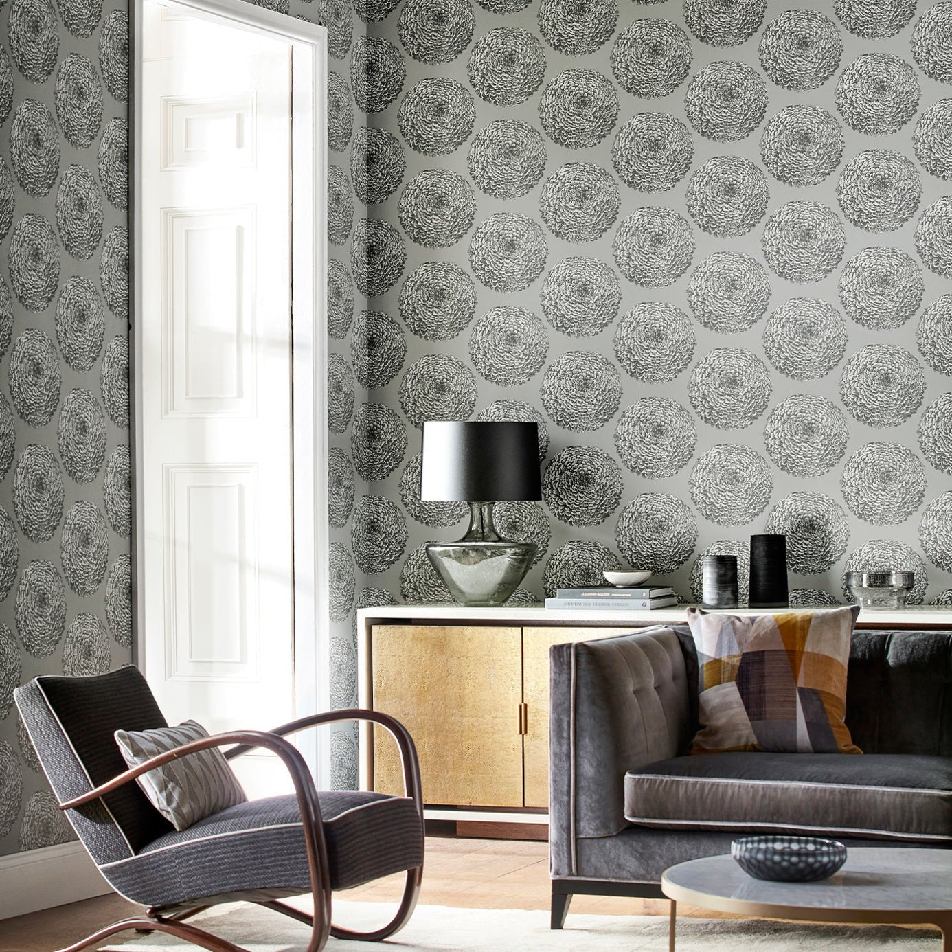 Elixity Wallpaper - Pearl - Harlequin - HM6W112175 - Morris Wallpaper
