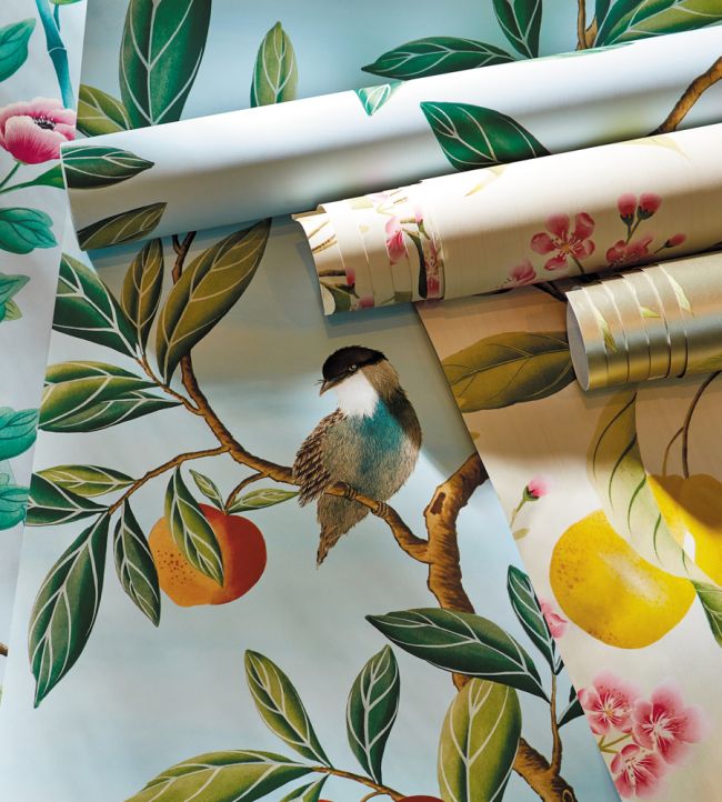 Ella Wallpaper - Fig Blossom/Fig Leaf/ Nectarine - HDHW112906 - Harlequin - Morris Wallpaper