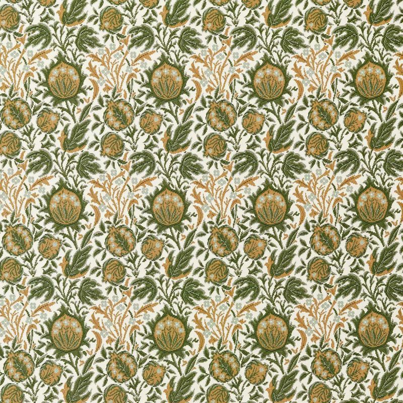 Elmcote Weave Outdoor Fabric - Moss/Wheat - Morris & Co - 237562 - Premier Wallcovering