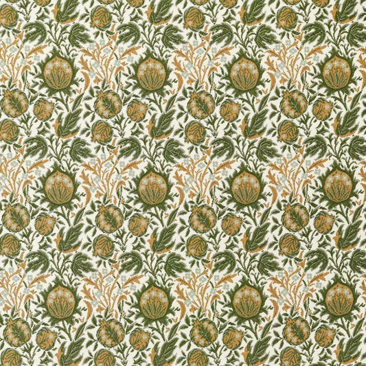 Elmcote Weave Outdoor Fabric - Moss/Wheat - Morris & Co - 237562 - Premier Wallcovering