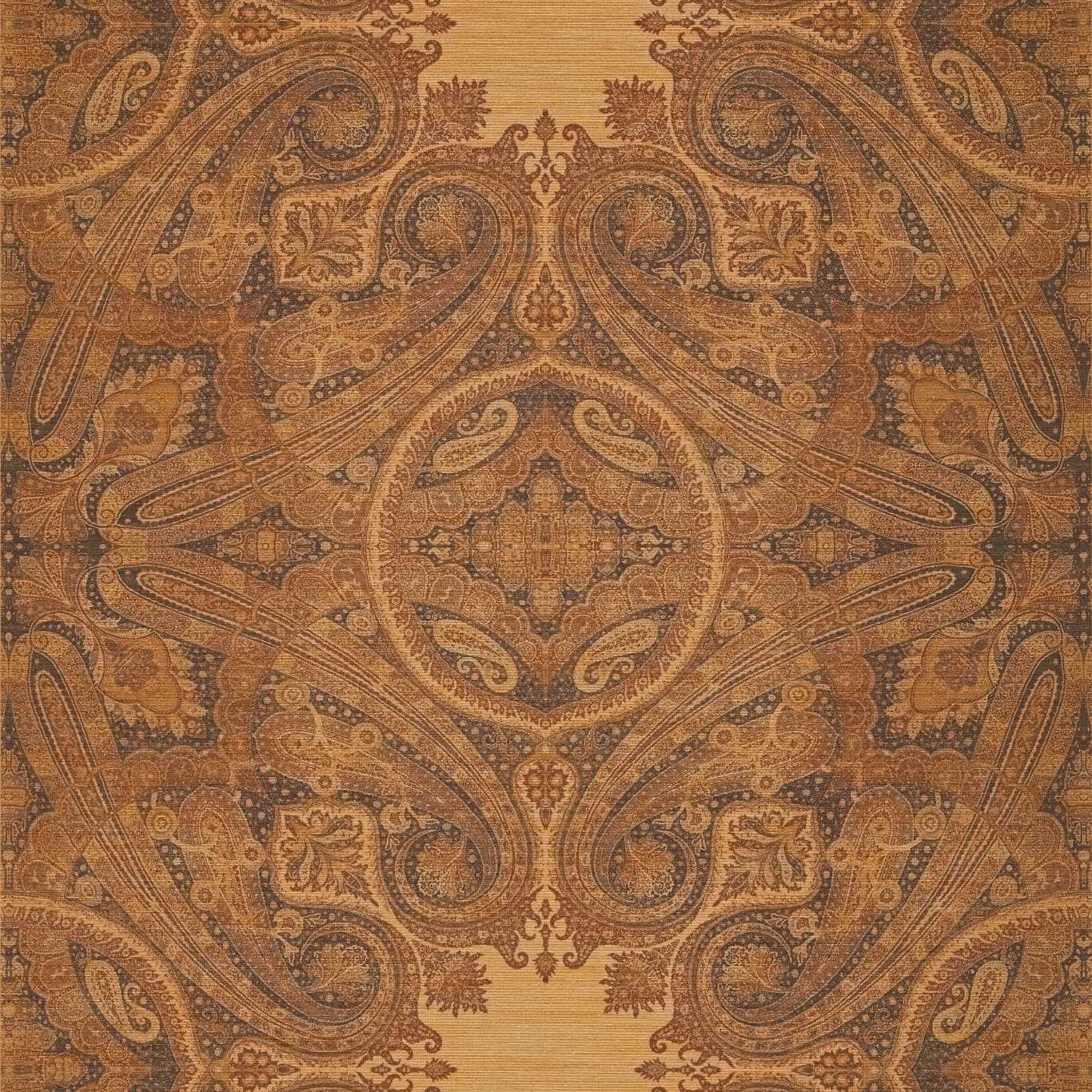 Elswick Paisley Wallpaper - Sunstone - ZKEM312646 - Zoffany - Morris Wallpaper