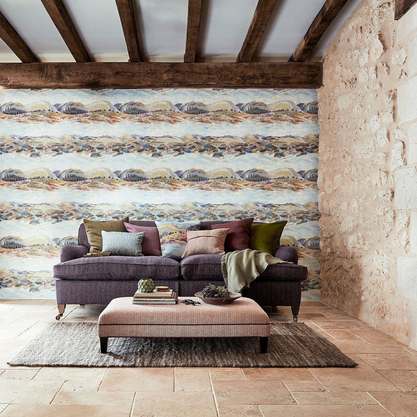 Elysian Wallpaper - Fig - Sanderson - DYSI216592 - Morris Wallpaper