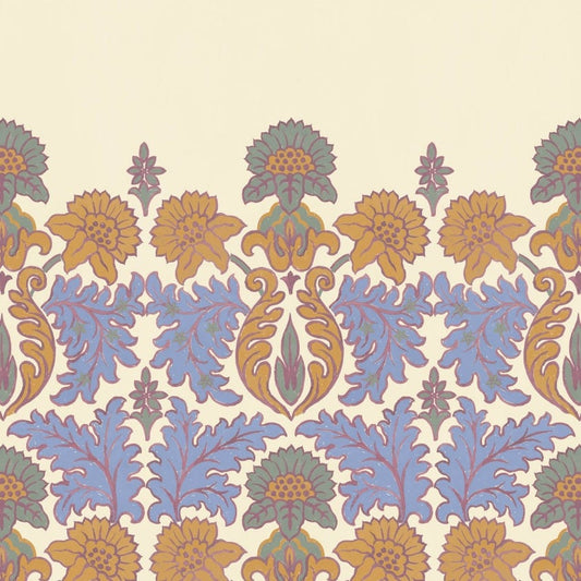 Emania Climbing Walls Wallpaper - Azurite - House of Hackney - 1-WA-EMA-DI-AZU-PBL - Morris Wallpaper