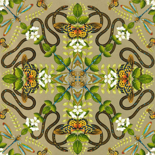Emerald Forest Wallpaper - Gilver - Clarke & Clarke - W0129/02 - Morris Wallpaper