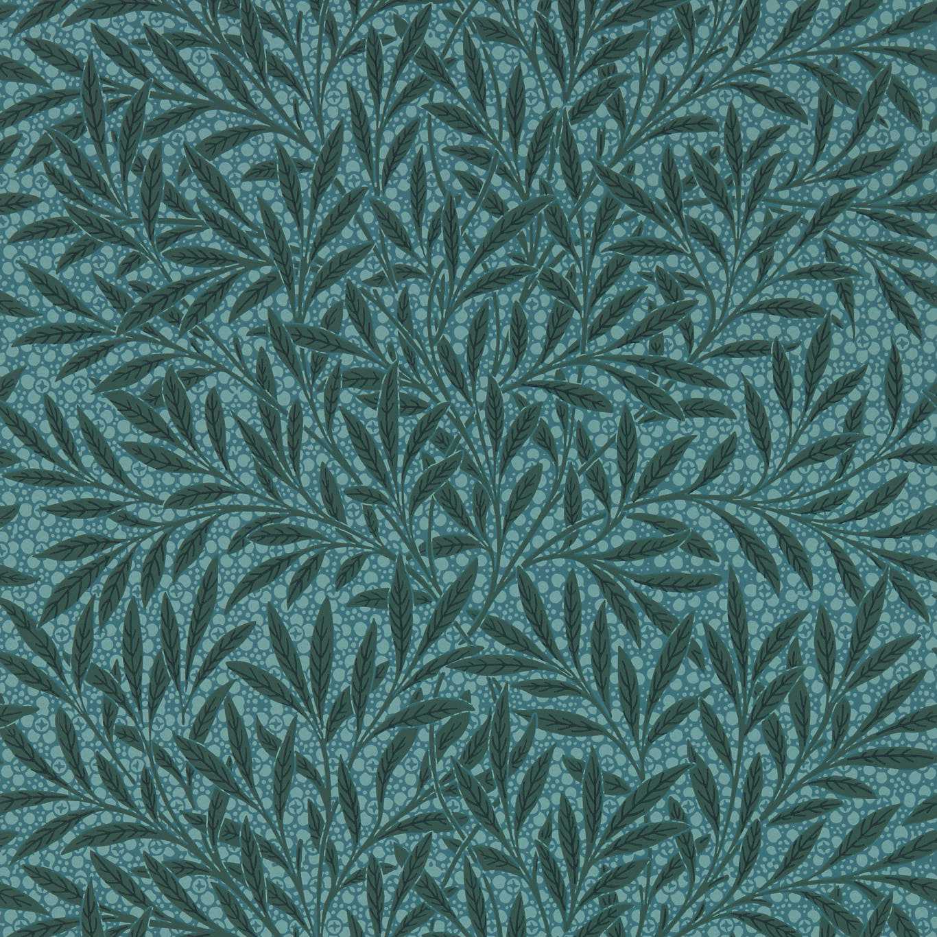 Emery’s Willow Wallpaper - Emery Blue - MEWW217183 - Morris & Co - Emmery Walkers - Morris Wallpaper