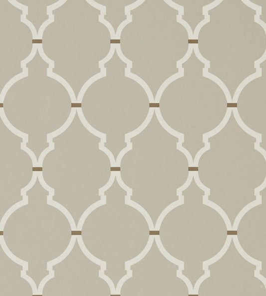 Empire Trellis Wallpaper - Birch/Cream - DART216336 - Sanderson - Morris Wallpaper