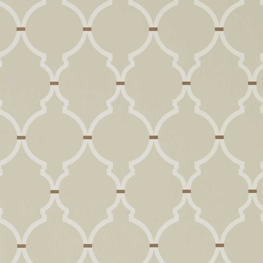 Empire Trellis Wallpaper - Linen/Cream - DART216337