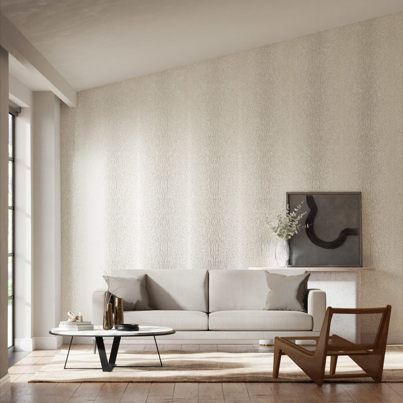 Enigma Wallpaper - White & Sparkle - Harlequin - HMOM110108 - Morris Wallpaper