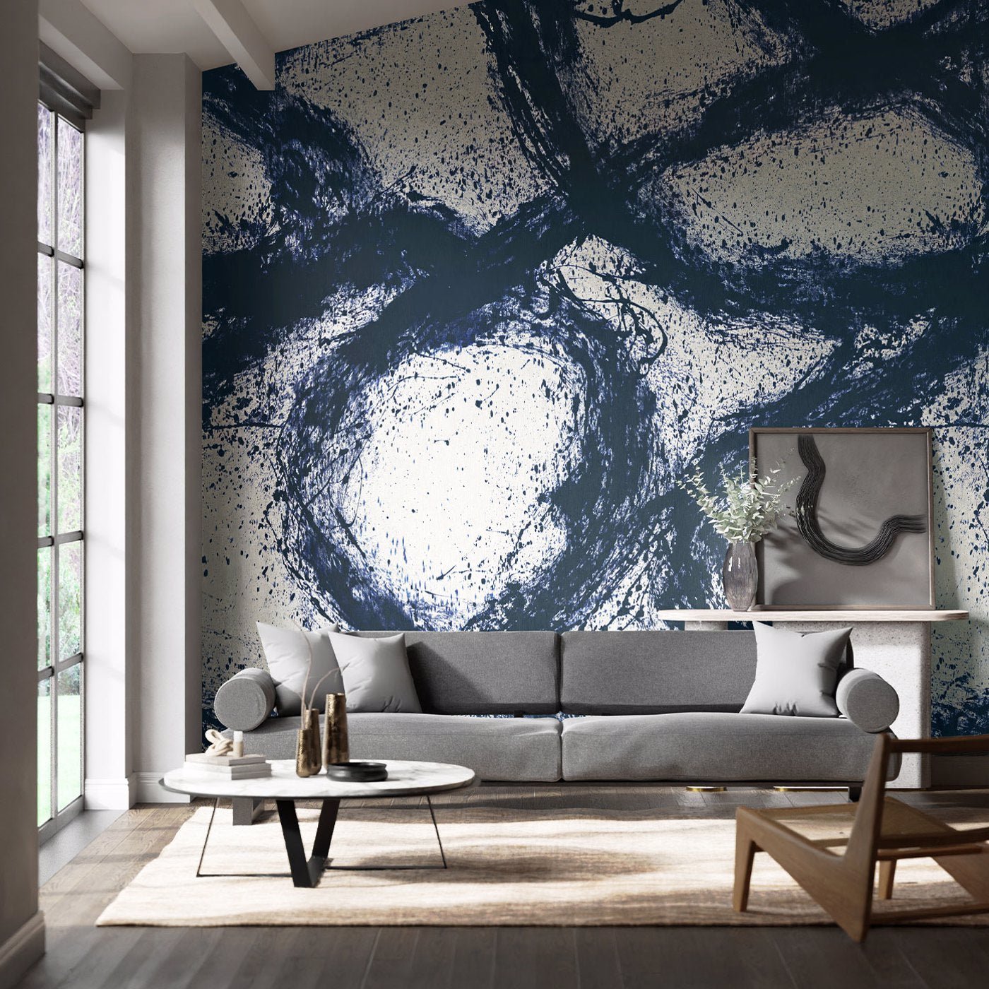 Enigmatic Wallpaper - Japanese Ink/Origami - Harlequin - HQN2112827 - Morris Wallpaper