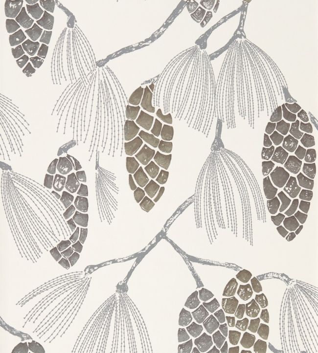 Epitome Wallpaper - Gilver / Silver / Chalk - HSTO111501 - Harlequin - Morris Wallpaper