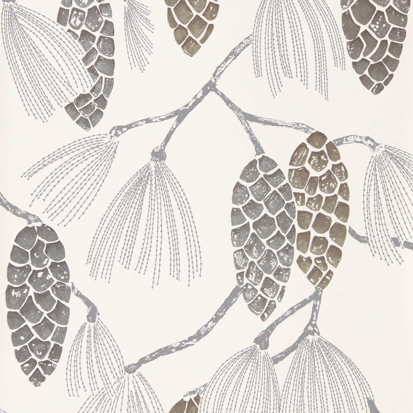 Epitome Wallpaper - Gilver/Chalk - Harlequin - HSTO111501 - Morris Wallpaper