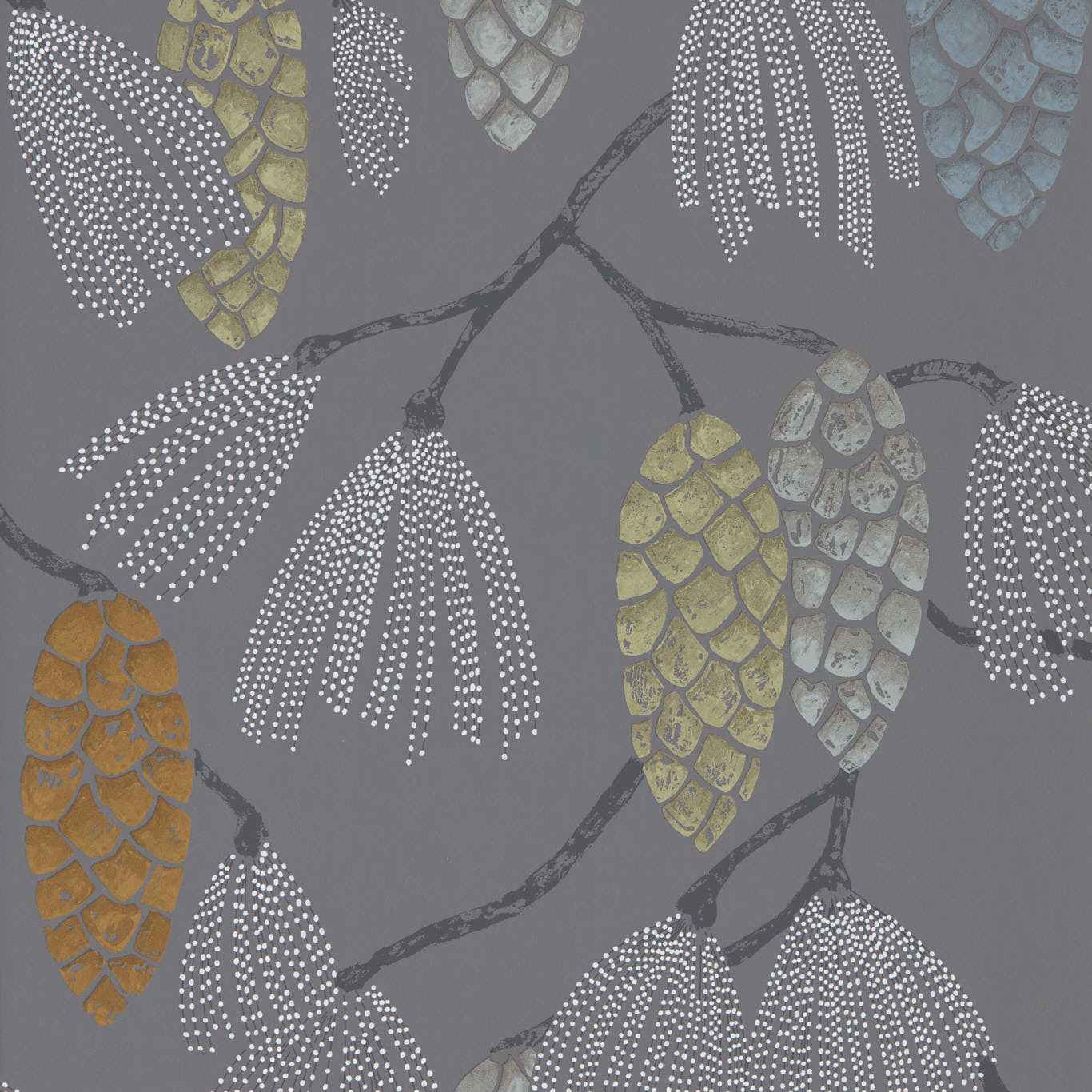 Epitome Wallpaper - Mint/Duck Egg/Smoke - Harlequin - HSTO111500 - Morris Wallpaper