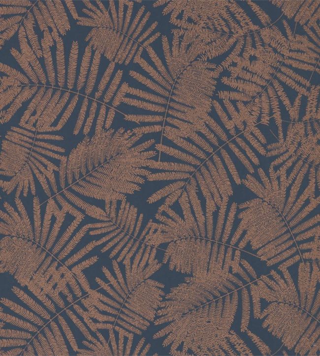 Espinillo Wallpaper - Indigo / Copper - HCLS111393 - Harlequin - Morris Wallpaper