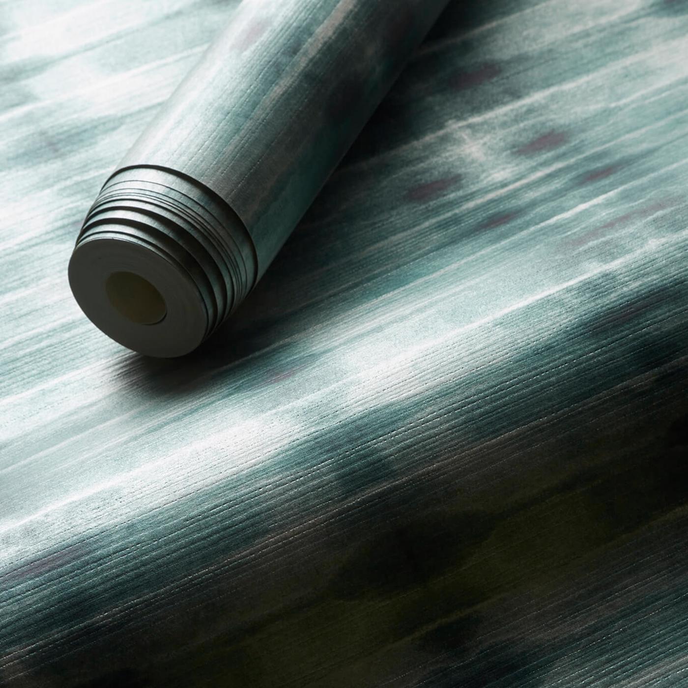 Eterea Wallpaper - Teal - Clarke & Clarke - W0167/03 - Morris Wallpaper