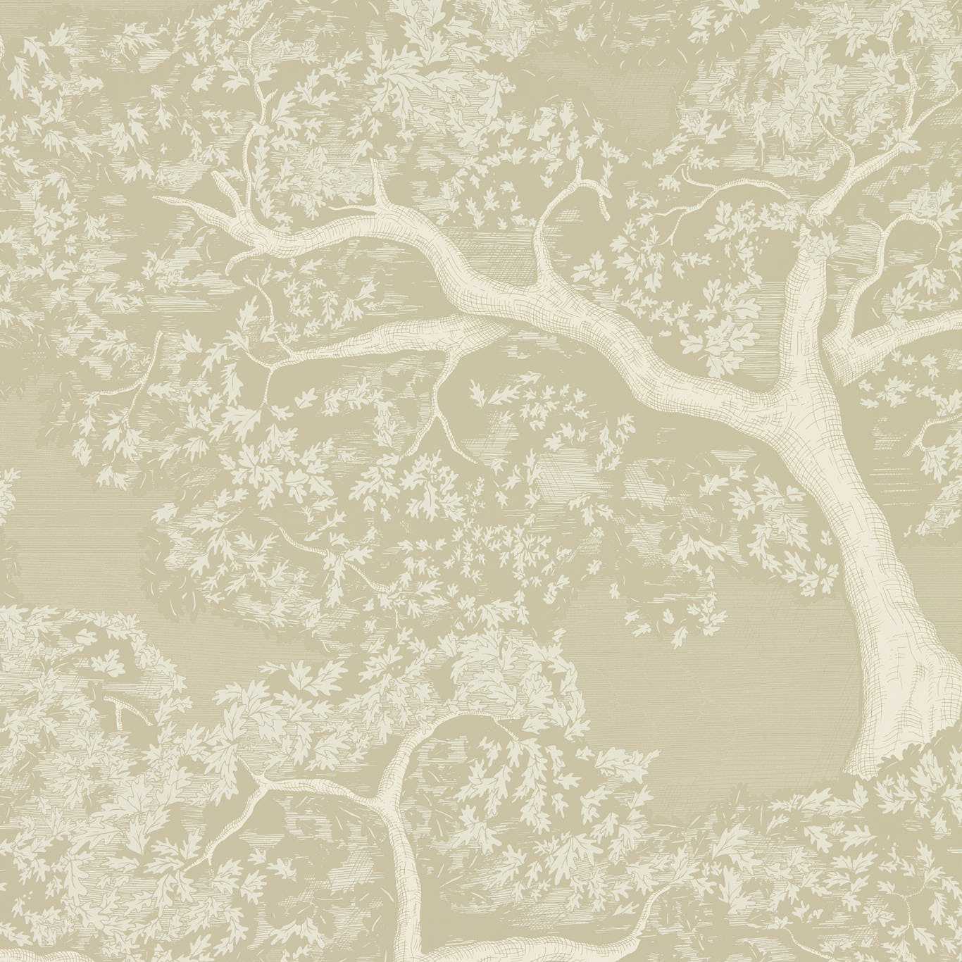 Eternal Oak Wallpaper - Incense/Pearl - HC4W113022 - Harlequin - Morris Wallpaper