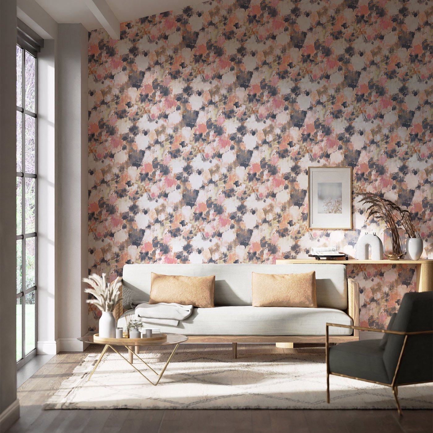 Exuberance Wallpaper - Heather/Indigo - HSTO111477 - Harlequin - Premier Wallcovering