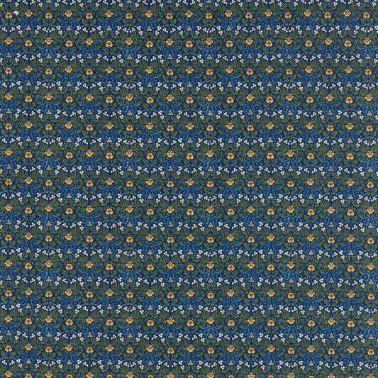Eye Bright Fabric - Indigo - Morris & Co - 226597 - Premier Wallcovering