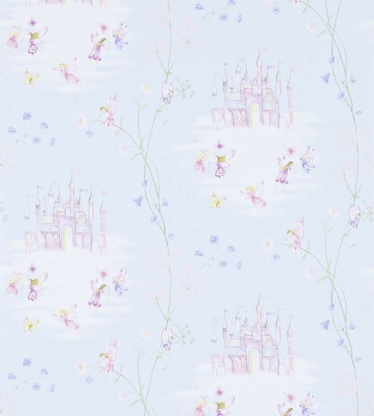 Fairy Castle Wallpaper - Blue - DLIT214045 - Sanderson - Morris Wallpaper