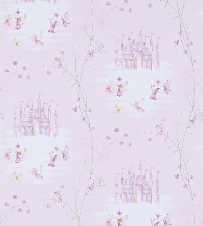 Fairy Castle Wallpaper - Pink - DLIT214046 - Sanderson - Morris Wallpaper