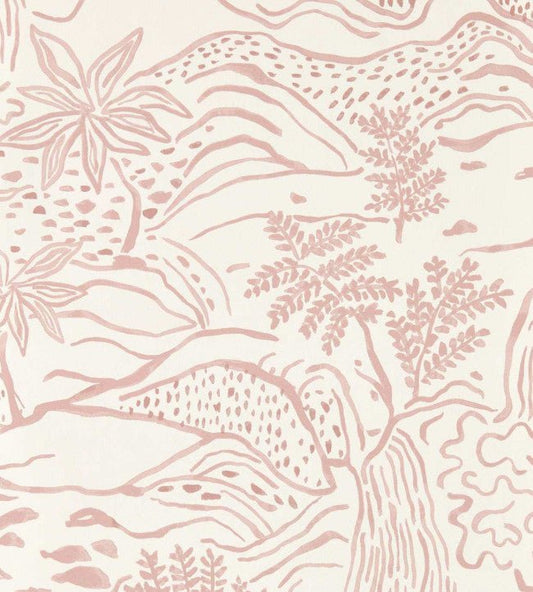 Falling Foss Wallpaper - Dusk Pink - Scion - NSCW113265 - Morris Wallpaper