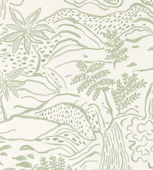 Falling Foss Wallpaper - Sage - Scion - NSCW113267 - Morris Wallpaper