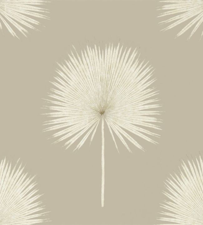 Fan Palm Wallpaper - Linen/Gilver - DGLW216637 - Sanderson - Morris Wallpaper